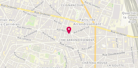 Plan de Cave 18, 65 rue Ramey, 75018 Paris