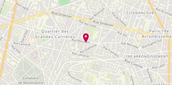 Plan de La Cave Marcadet, 157 Rue Marcadet, 75018 Paris