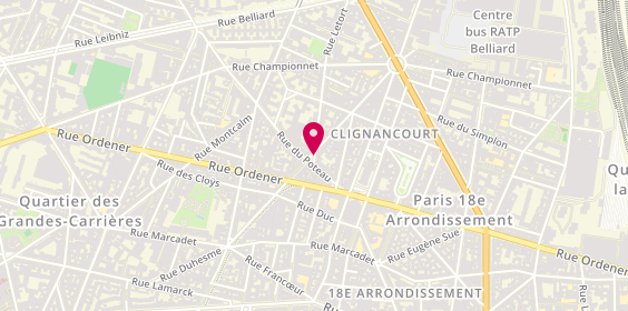 Plan de Nicolas Letort, 4 place Charles Bernard, 75018 Paris