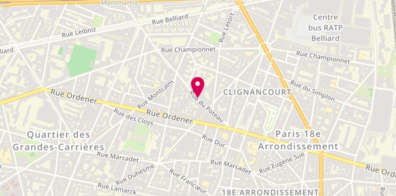 Plan de Cave Lambert, 28 Rue du Poteau, 75018 Paris