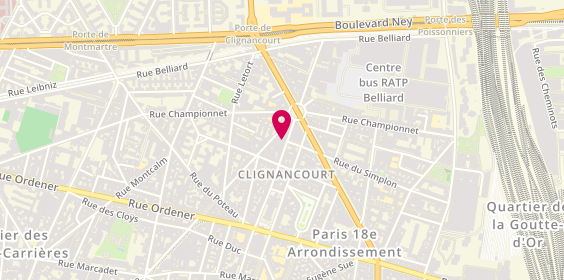 Plan de Franprix, 111 Rue du Mont-Cenis, 75018 Paris
