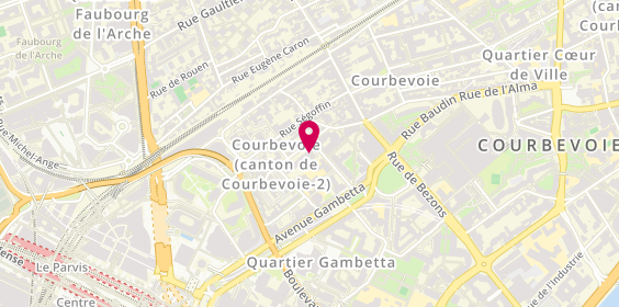 Plan de La Caisse de Bières, 21 Rue Kléber, 92400 Courbevoie