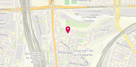 Plan de La Cave du Terminus, 2 impasse Raymond Queneau, 75018 Paris