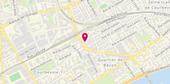 Plan de Nicolas, 3 avenue de la Liberté, 92400 Courbevoie