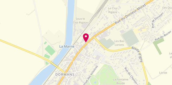 Plan de Cave Saint Hippolyte Dormans, 1 Rue de la Gare, 51700 Dormans