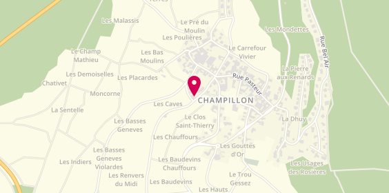 Plan de Champagne Andrieux Lefort, 9 Rue des Geneves, 51160 Champillon