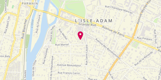 Plan de Chez Nanie, 15 Rue Martel, 95290 L'Isle-Adam