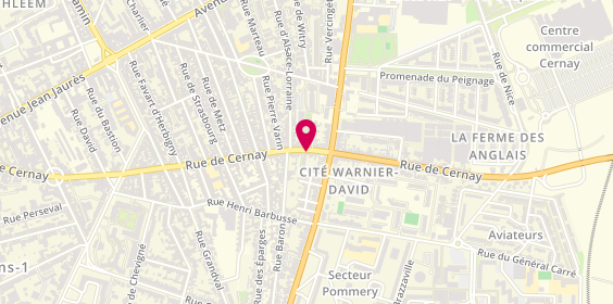 Plan de Dyvin, 176 Rue de Cernay, 51100 Reims