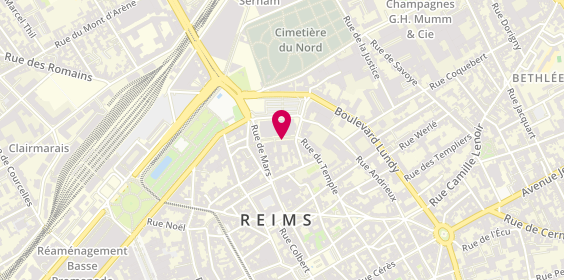 Plan de Le Clos, Champagne-Ardenne
25 Rue du Temple, 51100 Reims