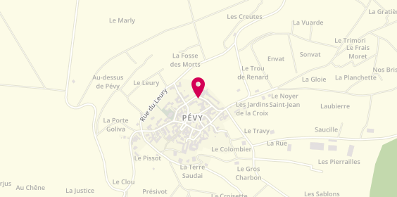 Plan de Barbier Fleury SCEV, 5 Rue Porte Goliva, 51140 Pévy