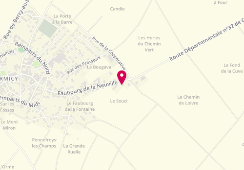 Plan de EARL Baudvin, 34 Faubourg de la Neuville, 51220 Cormicy