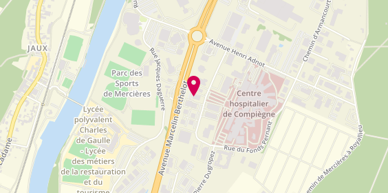 Plan de Magasin Poubeau, 10 Rue du Fonds Pernant, 60200 Compiègne