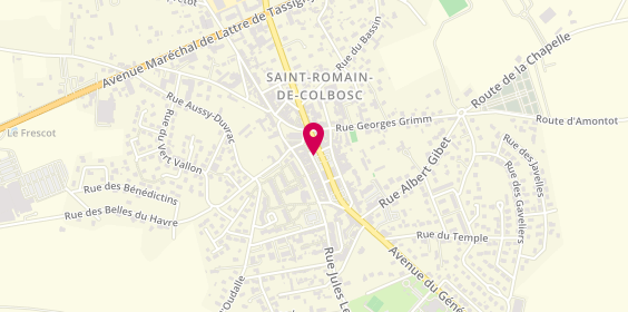 Plan de Le Verre Bouteille, 25 Place Théodule Benoist, 76430 Saint-Romain-de-Colbosc