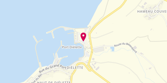Plan de Une Bouteille A la Mer, Terre Plein Basse-
Port Dielette, 50340 Tréauville