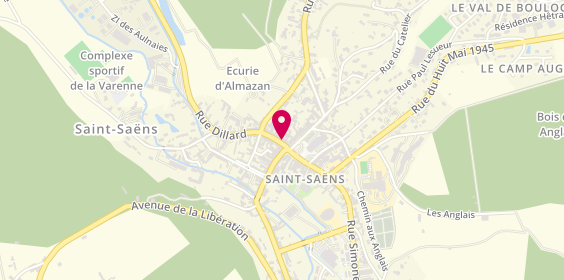 Plan de Capsules & Bouchons, 10 Rue Raymond Poincaré, 76680 Saint-Saëns