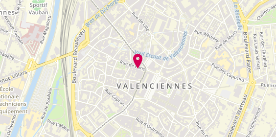 Plan de Les Vins Gourmands, 35 Rue de Paris, 59300 Valenciennes