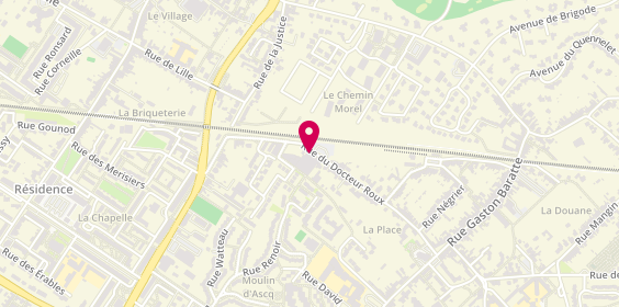 Plan de Difcom, 16 Rue du Dr Roux, 59493 Villeneuve-d'Ascq