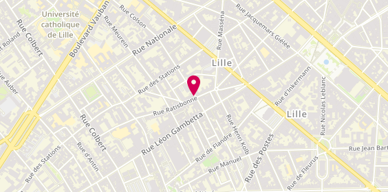 Plan de Le Ratisbonne, 48 Rue Ratisbonne, 59800 Lille