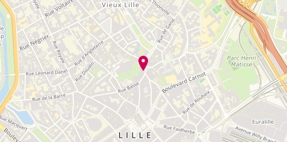 Plan de Nicolas Lille, 5 place du Lion d'Or, 59000 Lille