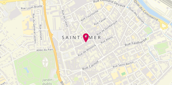 Plan de Les Délices de Chloé, 45 Rue de Dunkerque, 62500 Saint-Omer